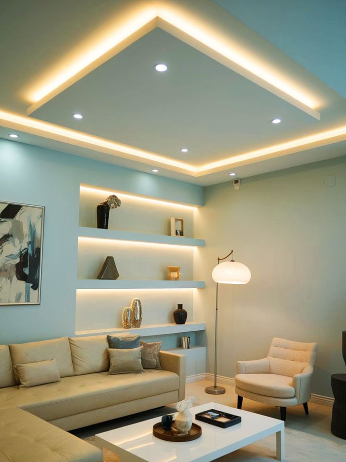 Trần thạch cao đơn giản thanh lịch